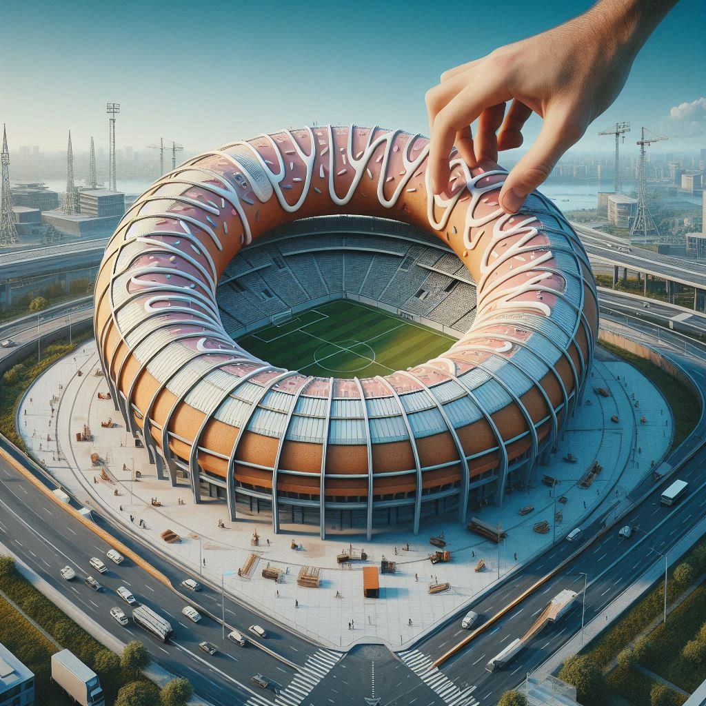Stadion Unik Berbentuk Donat, Jadi Daya Tarik Wisata