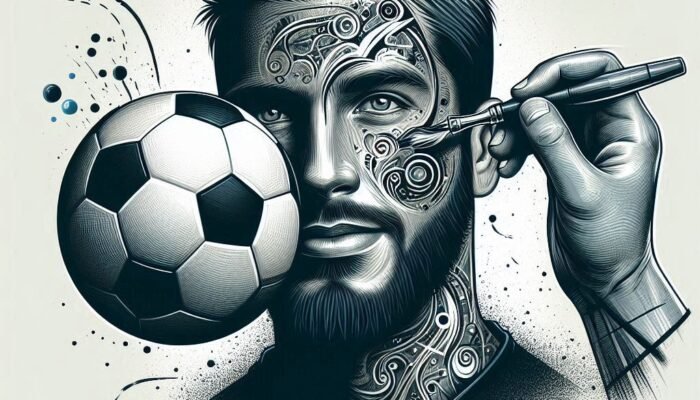 Pemain Sepak Bola Ini Viral karena Punya Tato Bola di Wajah, Simbol Cinta Sejati pada Permainan