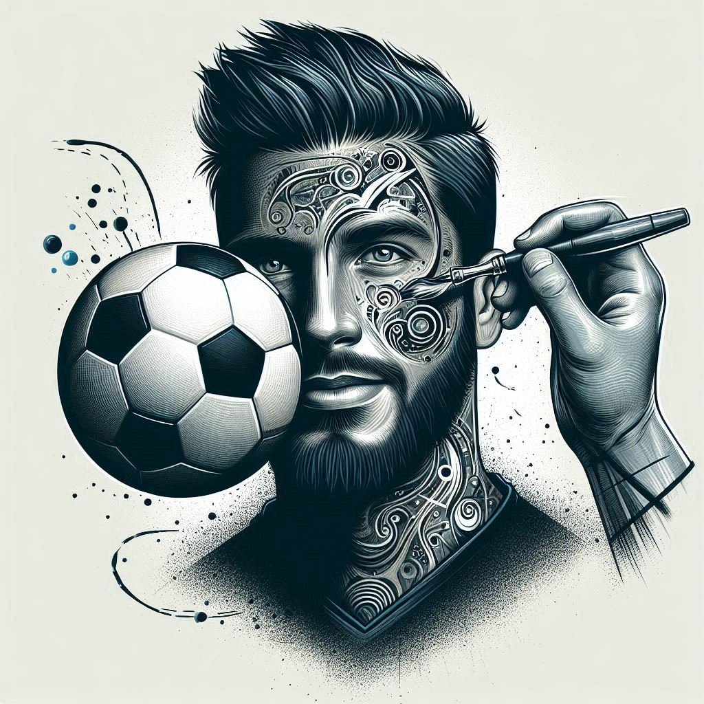 Pemain Bola Bertato Bola di Wajah, Unik dan Berani