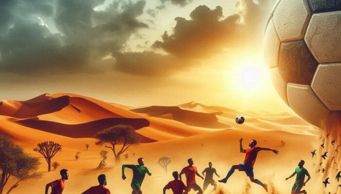 Pertandingan Sepak Bola di Gurun: Tantangan Ekstrem Bermain di Bawah Terik dan Pasir yang Panas