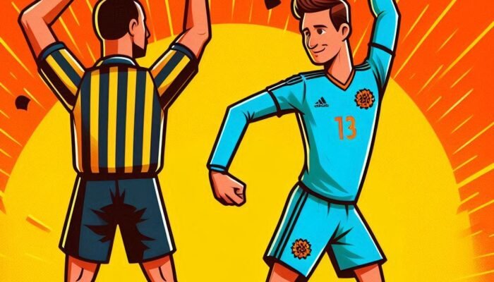 Pemain Diganjar Kartu oleh Wasit Gara-Gara Selebrasi Joget yang Dianggap Provokatif