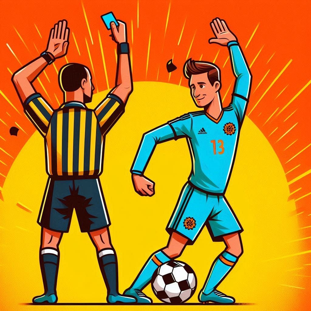 Kena Kartu karena Selebrasi Joget di Tengah Lapang
