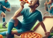 Aksi Kocak: Pemain Sepak Bola Makan Pizza di Tengah Pertandingan Liga Amatir