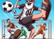 Pertandingan Sepak Bola Seru Pakai Sandal Lucu Banget